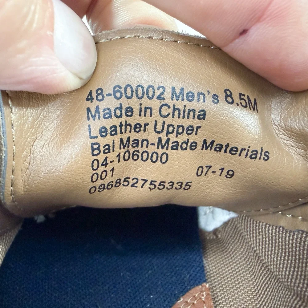 Crown & Ivy Leather Suede Oxford Shoes Men 8.5M Tan Derby Lace Up NWOT‎
